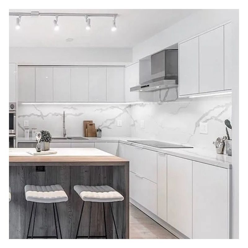 Facilità di pulizia funzionalità colore personalizzato armadiene di cucina in stile moderno per appartamento