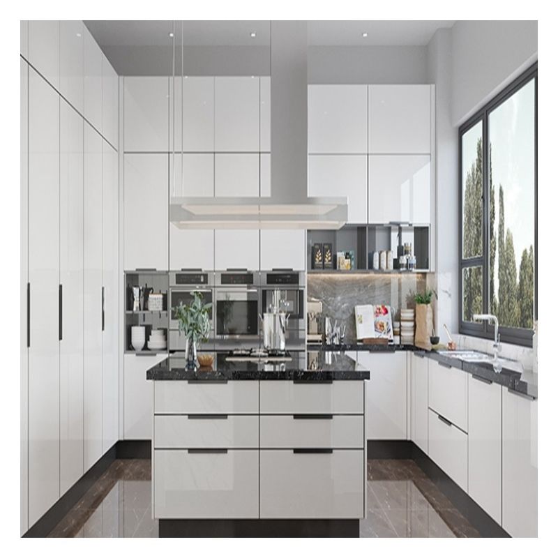 Facilità di pulizia funzionalità colore personalizzato armadiene di cucina in stile moderno per appartamento