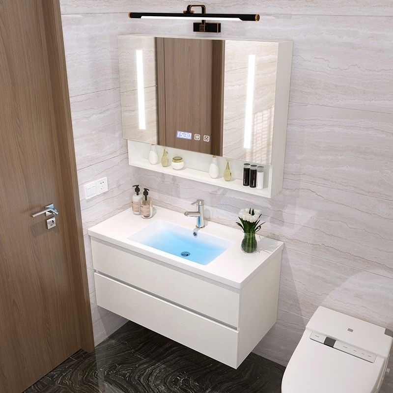 Moderno Euro Stile Legno Massello Bagno Autonomo Vanità con PVC / Verniciatura Porta Finitura