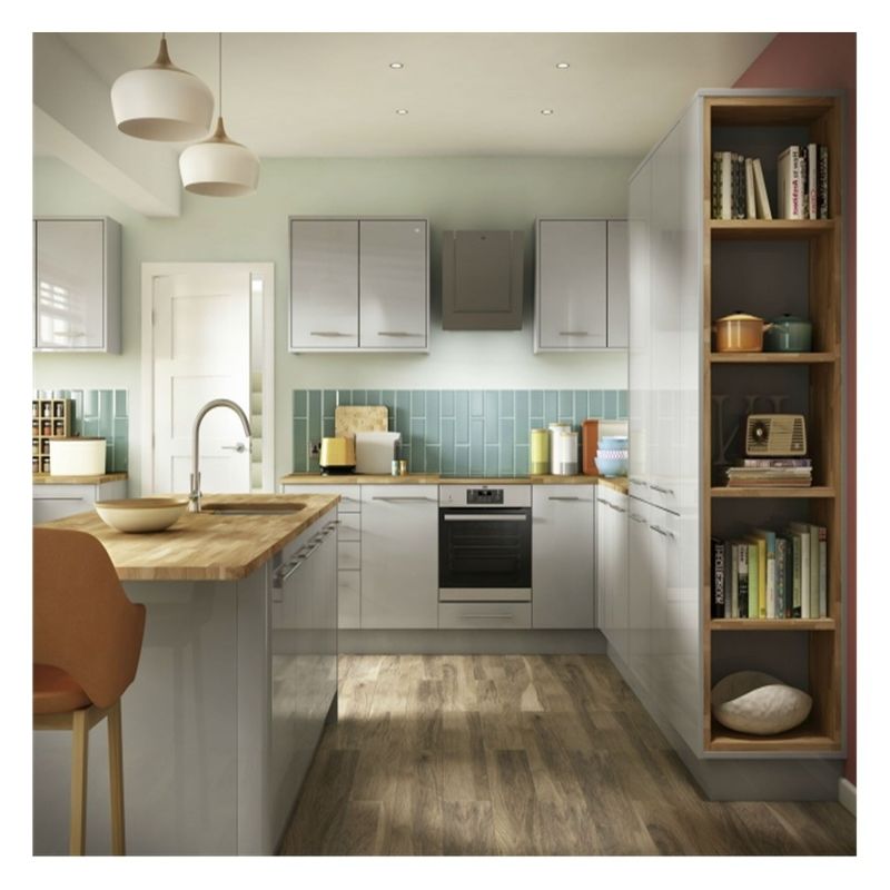 Armadi modulari per piccole cucine in finitura lucida lucida e colore Ral personalizzato
