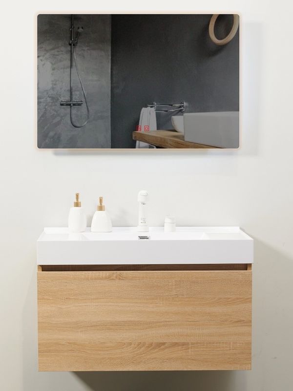 Scatole Slide Arredamento in stile euro Parete appesa doppio lavandino Armadio vasca bagno Vanity Set