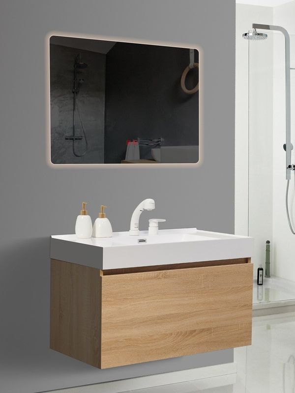 Scatole Slide Arredamento in stile euro Parete appesa doppio lavandino Armadio vasca bagno Vanity Set