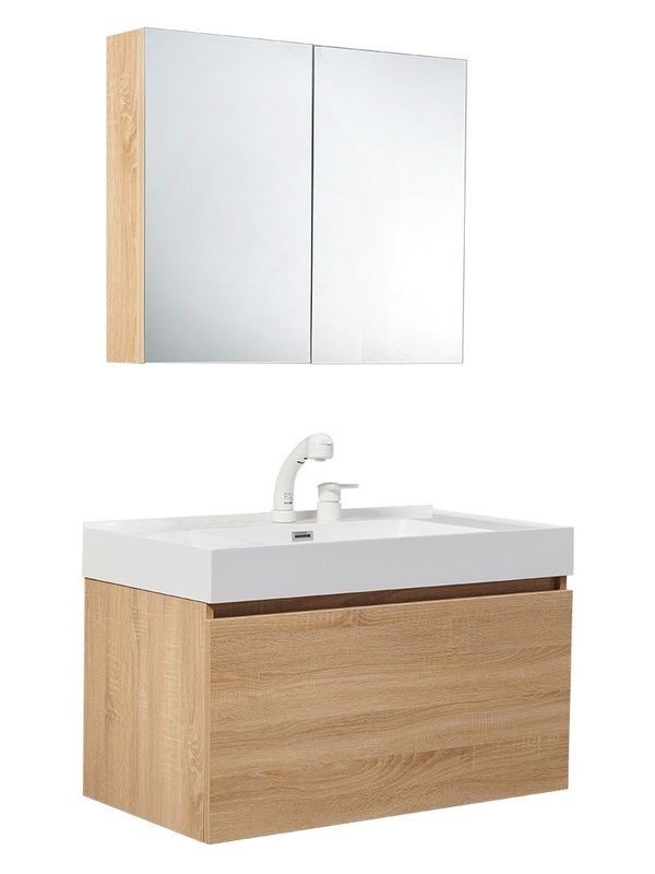Scatole Slide Arredamento in stile euro Parete appesa doppio lavandino Armadio vasca bagno Vanity Set