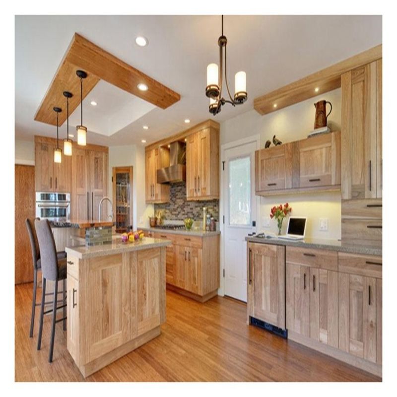 CAD / 3D armadietti da cucina in stile shaker in legno massello rustico con disegni di isole da cucina