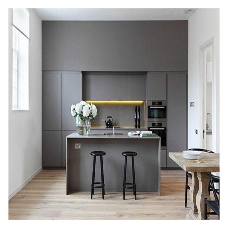 CAD/3D Armadi da cucina in legno massello con isola centrale