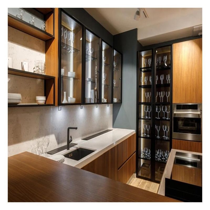 Apparecchi da cucina in legno compensato con porta in legno compensato