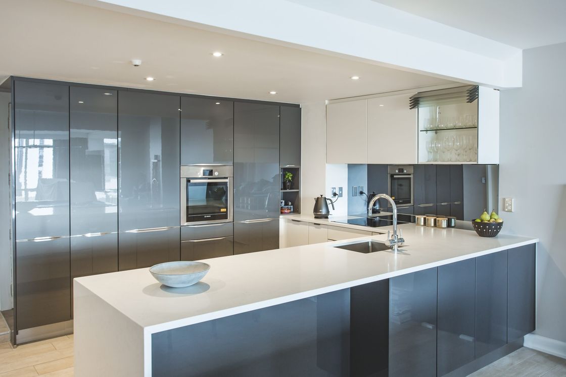 YALIG Shaker Blu Modulare Armadi da cucina colore di rivestimento personalizzato pronti per l'assemblaggio