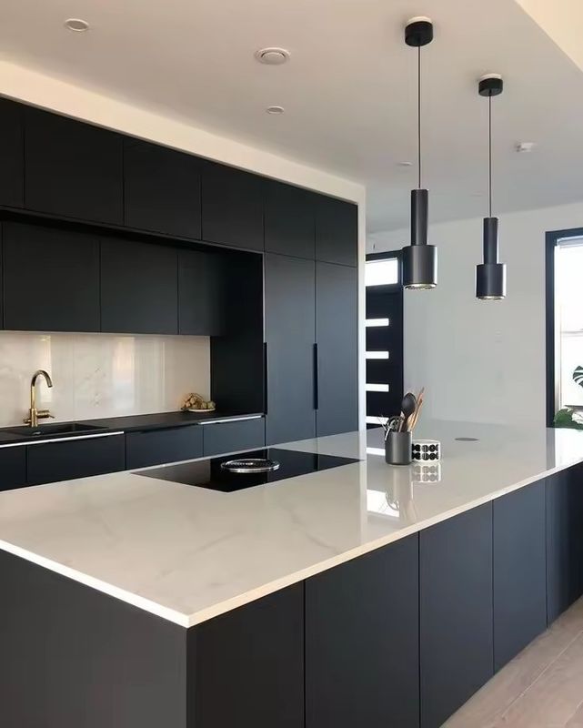 YALIG Shaker Blu Modulare Armadi da cucina colore di rivestimento personalizzato pronti per l'assemblaggio