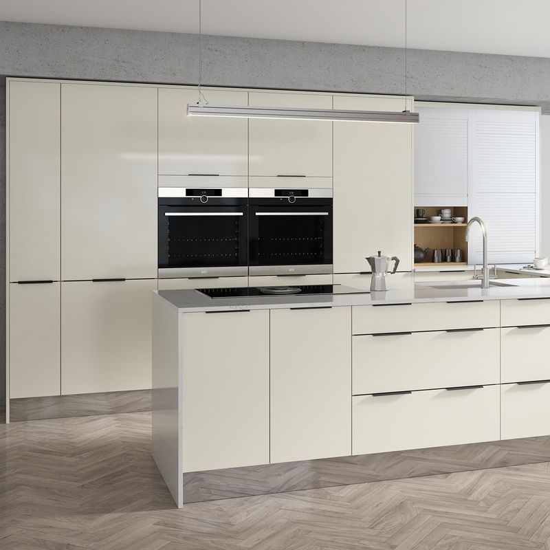 Moderne unità di armadietto di cucina in lacca su misura con opzione di personalizzazione del colore del rivestimento