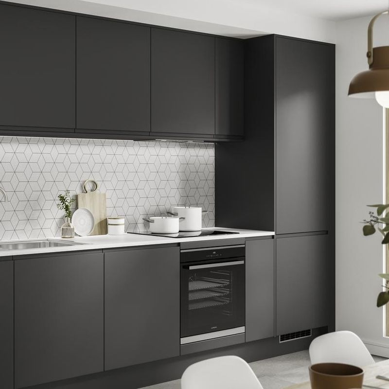 Moderne unità di armadietto di cucina in lacca su misura con opzione di personalizzazione del colore del rivestimento