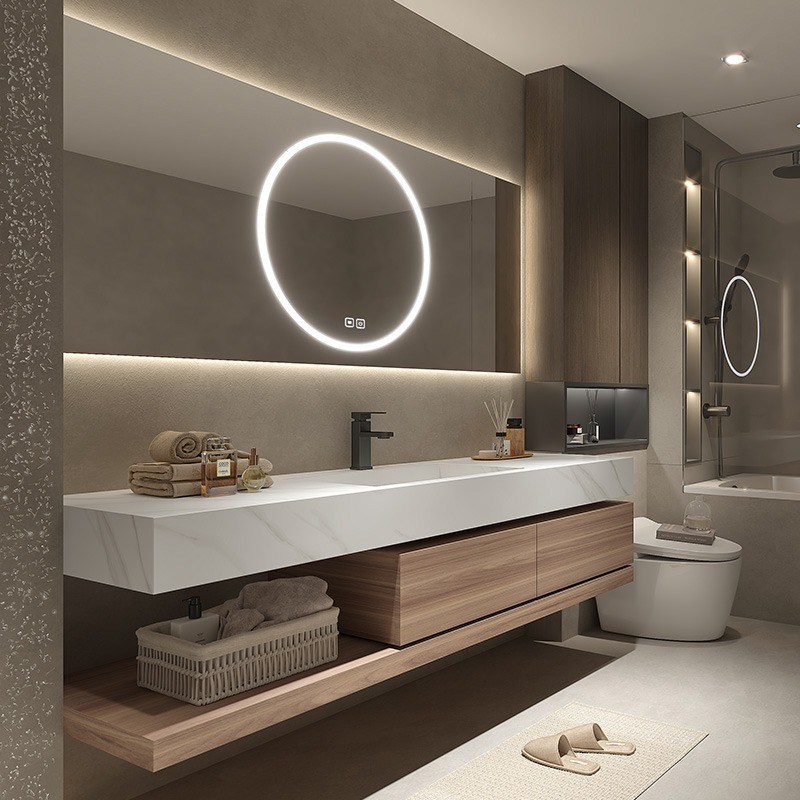 Stile americano design moderno mobili personalizzati Bagno Vanità con lavandino da YALIG