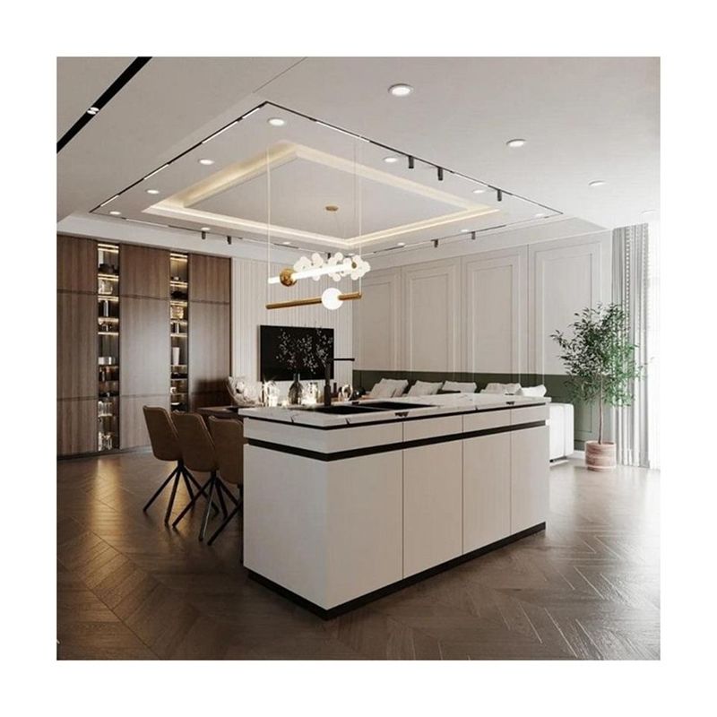 Moderno stile Compatto All-in-One Mobile Cucina Gabinetto Contemporaneo Bianco Smart Design