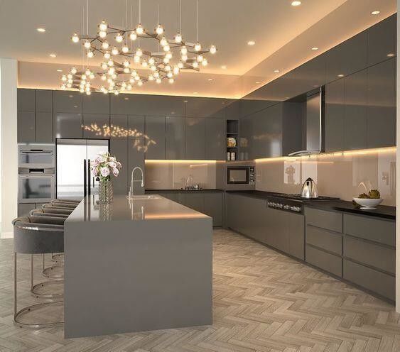 Arredamento di cucina a chiusura a rotelle di cartone acrilico a colori di rivestimento personalizzato per la cucina a scatola leggera