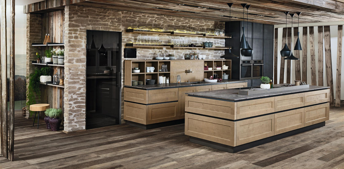 2024 Easy Clean Color Shaker personalizzato Smart Wood Kitchen Cabinet con stile moderno