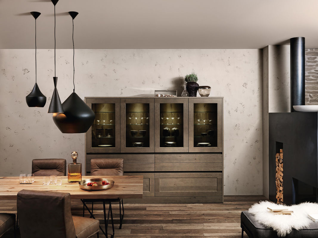 2024 Easy Clean Color Shaker personalizzato Smart Wood Kitchen Cabinet con stile moderno