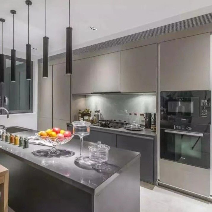Acque resistenti Grigio YALIG pannelli di vetro Maniglie per gabinetti di cucina Sostituzione vantaggio