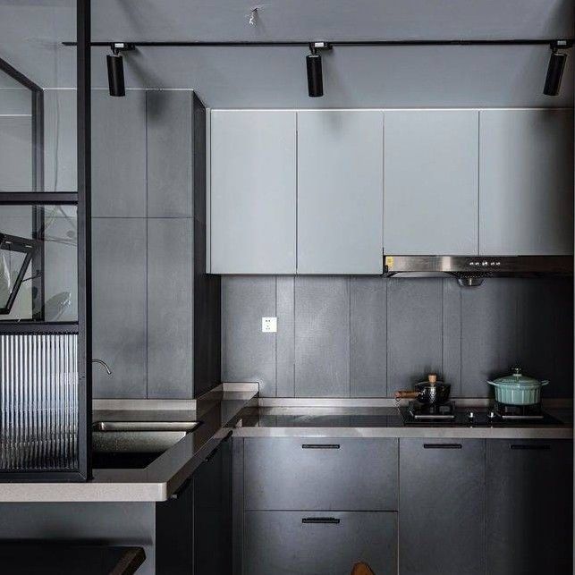 Acque resistenti Grigio YALIG pannelli di vetro Maniglie per gabinetti di cucina Sostituzione vantaggio