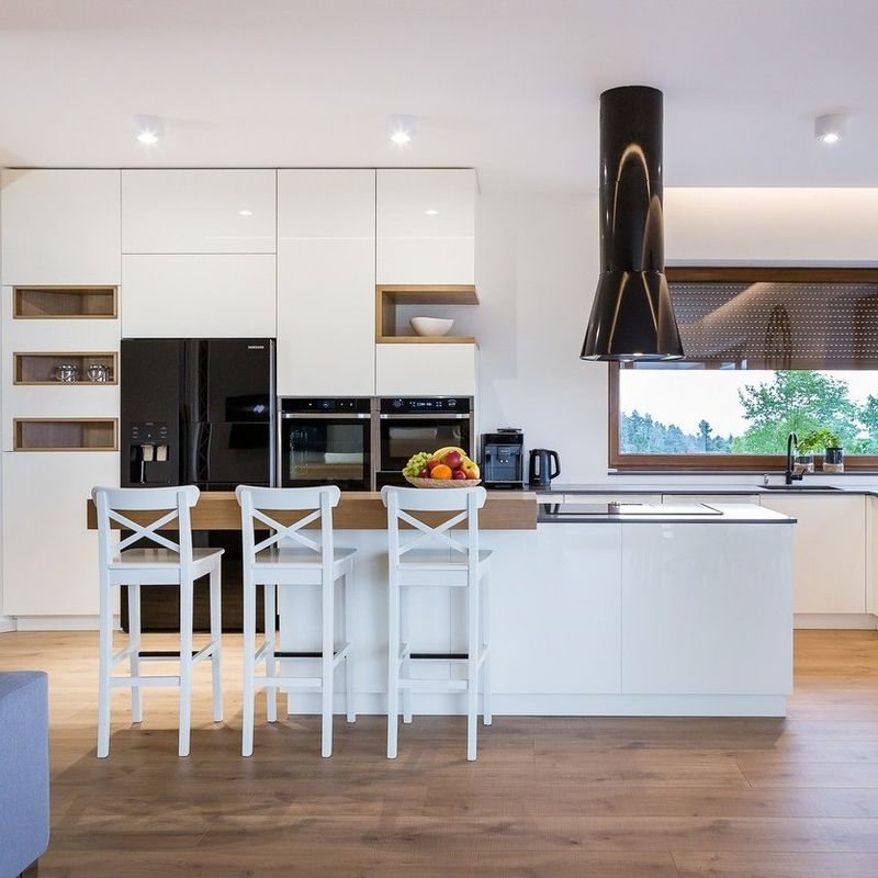 Mdf Armadio da cucina in lacca con PVC Membrana