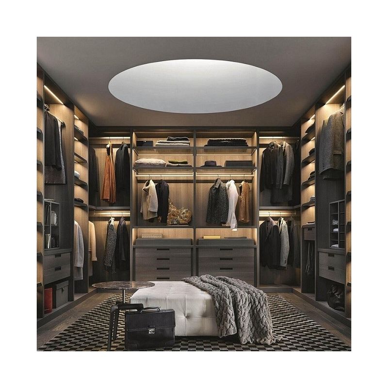 Modern Design Camera da letto Armadi di legno in muro Dimensioni personalizzate Impermeabile Piegato NO