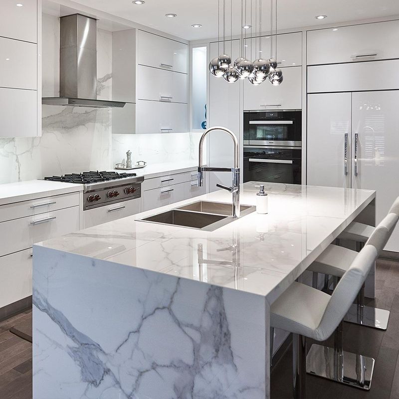 YALIG moderno armadio da cucina in lacca ad alto lucido personalizzato per lo stoccaggio sullo scaffale della cucina