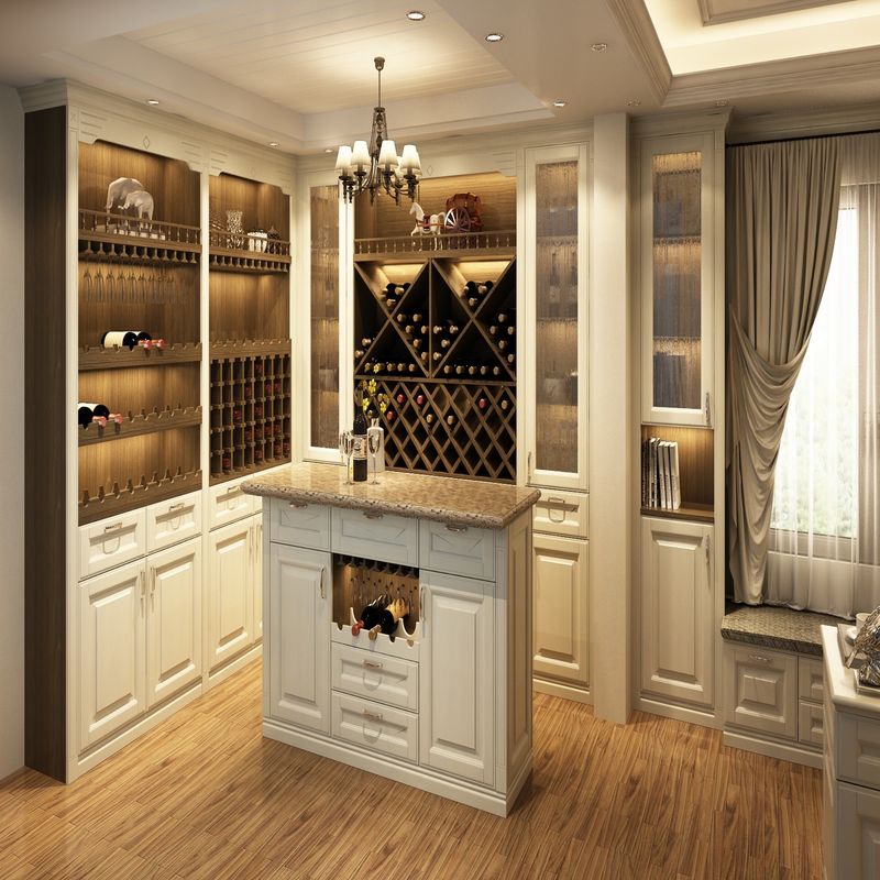 MR HDF Euro Style Arredamento per la casa su misura Bar di vino di lusso Contaglio High End Modern Home Bar Rack Vino