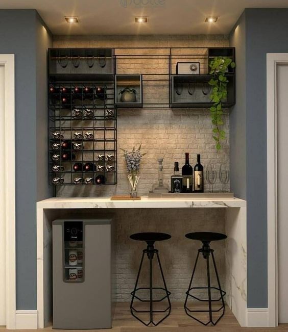 MR HDF Euro Style Arredamento per la casa su misura Bar di vino di lusso Contaglio High End Modern Home Bar Rack Vino