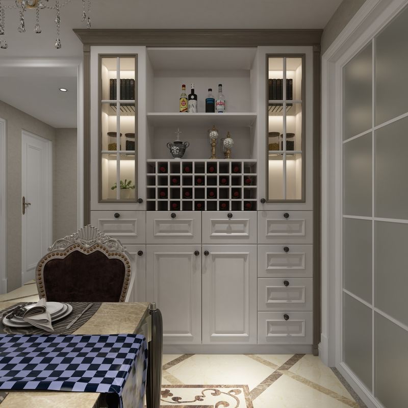 Disegno contemporaneo Stile di legno Wine Bar Cabinet per mobili da soggiorno divisorio