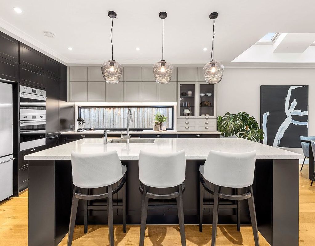 Apparecchi da cucina modulari di facile pulizia con dimensioni personalizzate e carcassa in compensato