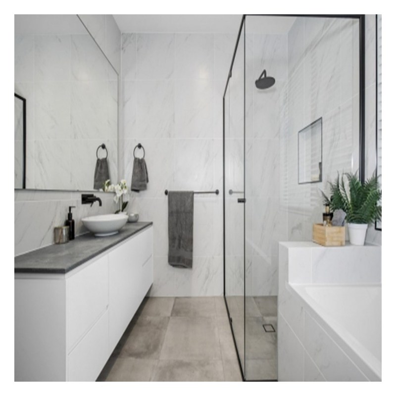 Armadio per il bagno acrilico ad alto lucido a colori personalizzati con doppio lavandino e montaggio a parete