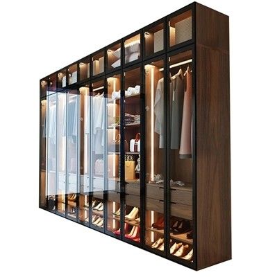 Armadio in legno nero Armadio per la camera da letto Armadio per la camera da letto stile Italia