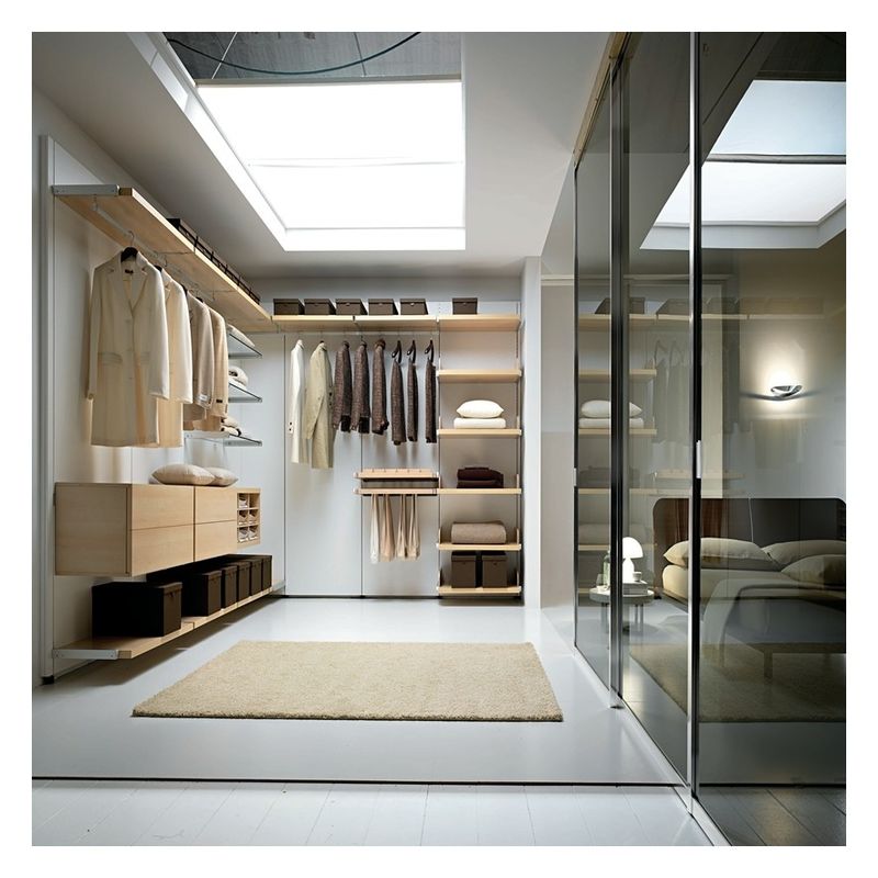 Armadio in legno nero Armadio per la camera da letto Armadio per la camera da letto stile Italia