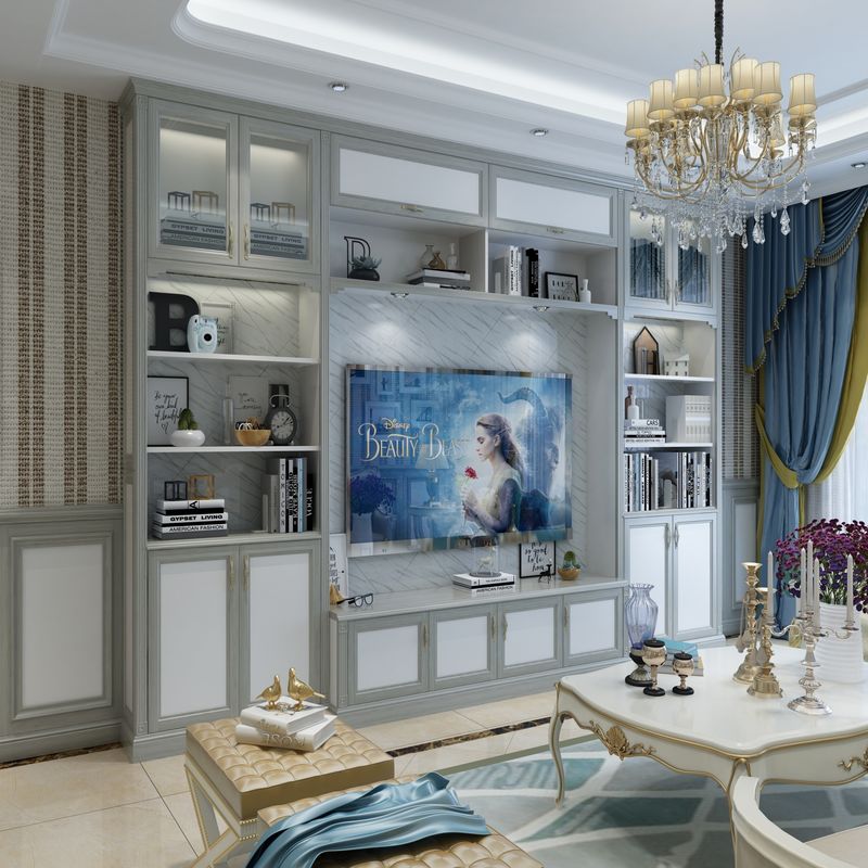 Personalizza le dimensioni del supporto televisivo Moderno Design Parete Unità per mobili per la casa di lusso in appartamento