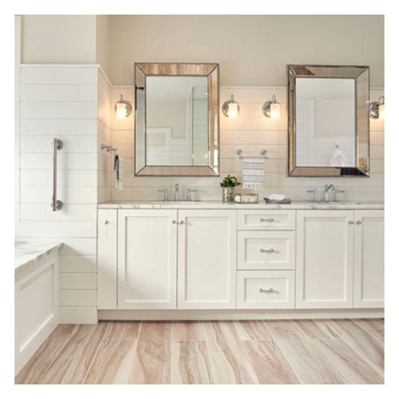 Shaker Style Lacca Bianca Super Impermeabile Grandi Cabinet Bagno Vanità Combo