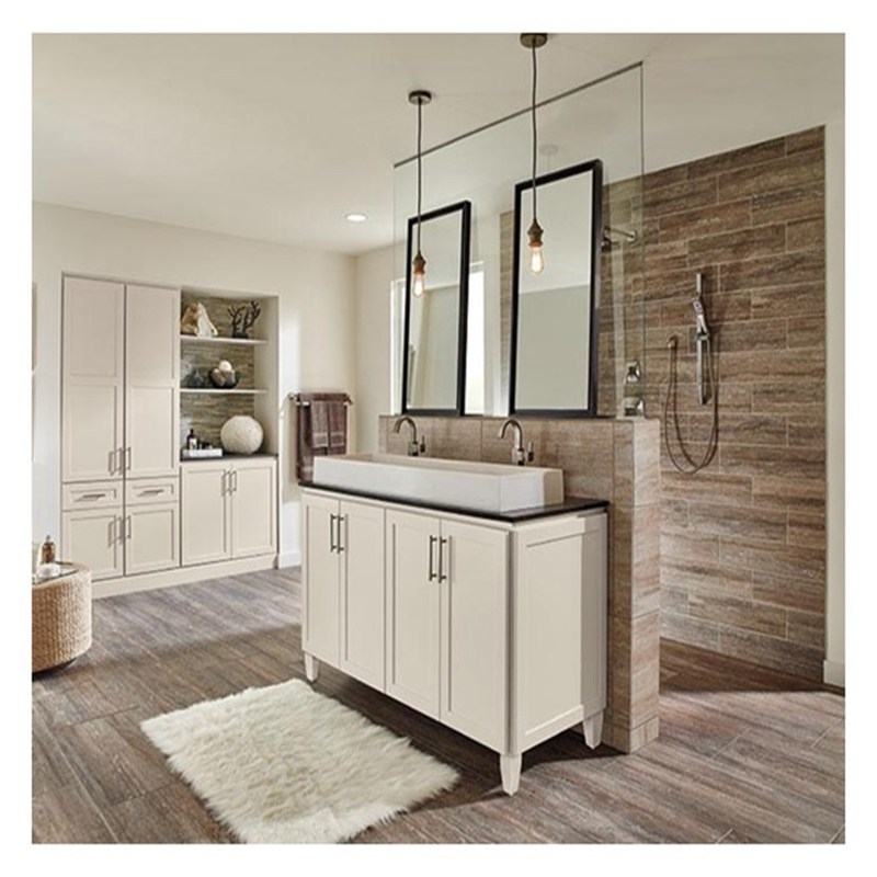 Shaker Style Lacca Bianca Super Impermeabile Grandi Cabinet Bagno Vanità Combo