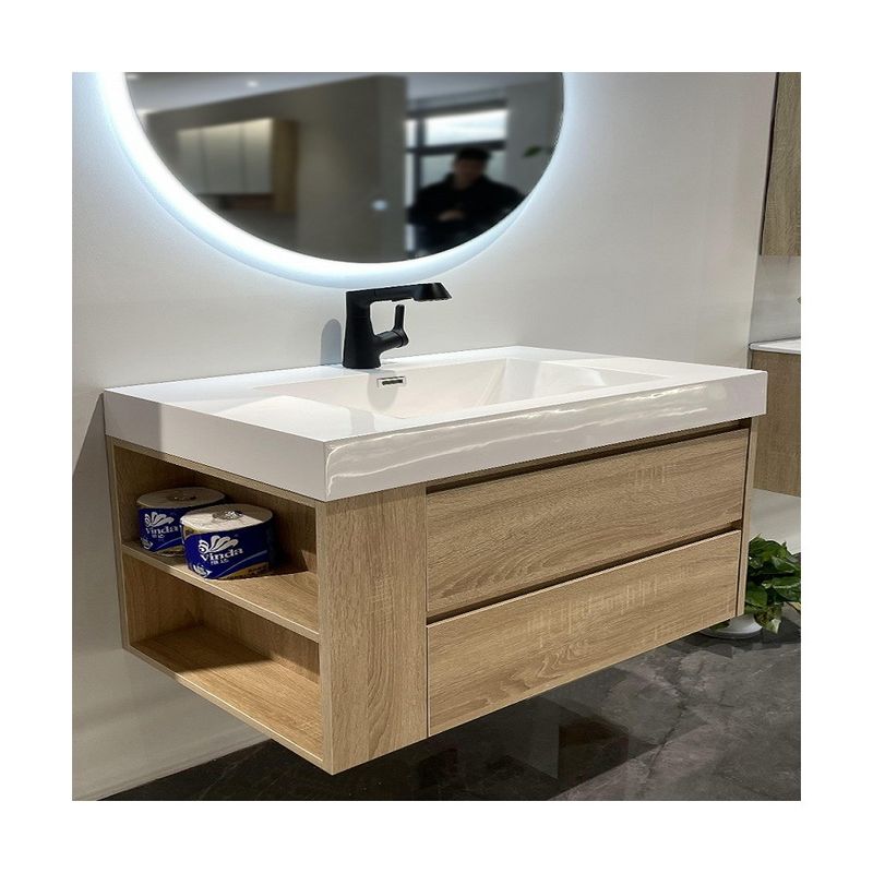 Arredamento per bagni per hotel taglia su misura impermeabile Vanity Pavimento montato e risparmio di spazio