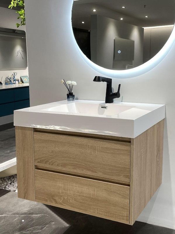 Arredamento per bagni per hotel taglia su misura impermeabile Vanity Pavimento montato e risparmio di spazio