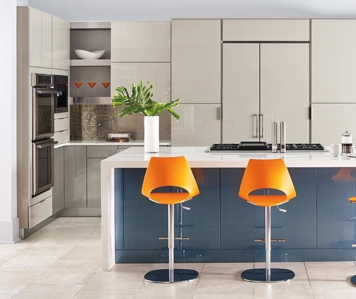 Armadio modulare europeo Blum Full Design Moderno con colore di rivestimento personalizzato e lavandino