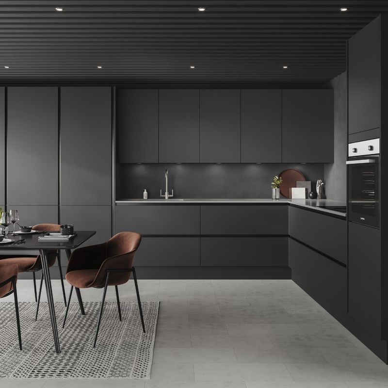 Armadio modulare europeo Blum Full Design Moderno con colore di rivestimento personalizzato e lavandino