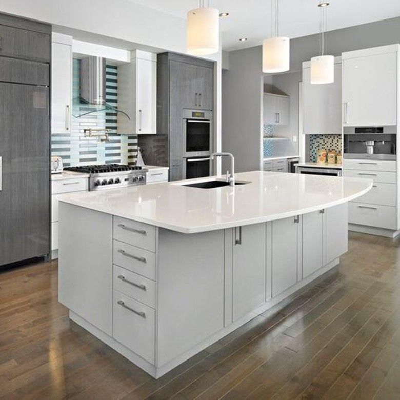 Home Modern Flat Pack Smart Kitchen Pantry Modulare Arredamento da cucina Armadi per villa
