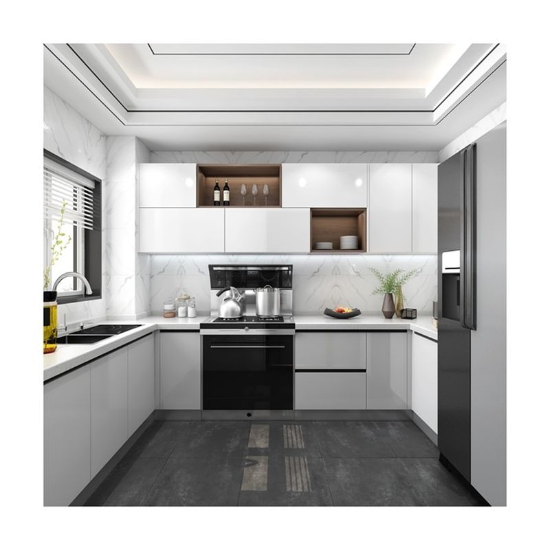 Smart Corner Swivel Basket aggiunta a moderni armadi da cucina con design modulare