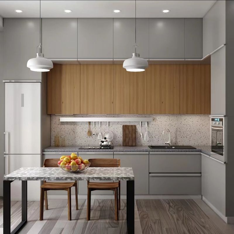 Smart Corner Swivel Basket aggiunta a moderni armadi da cucina con design modulare