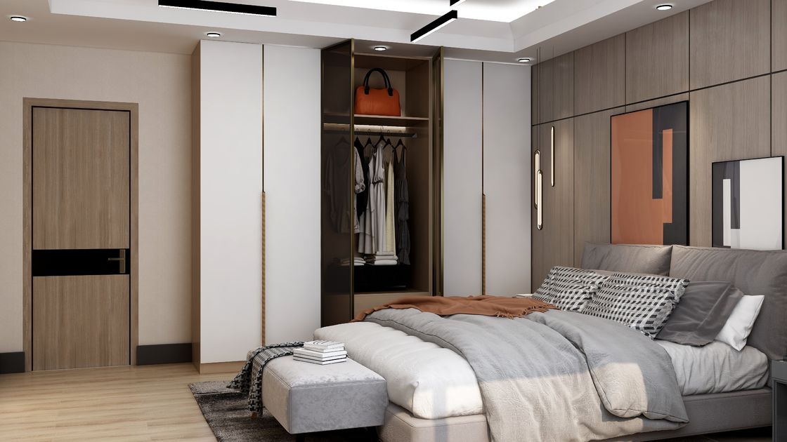 2024 Camera da letto resistente all'umidità di fascia alta Armadio in legno per mobili domestici