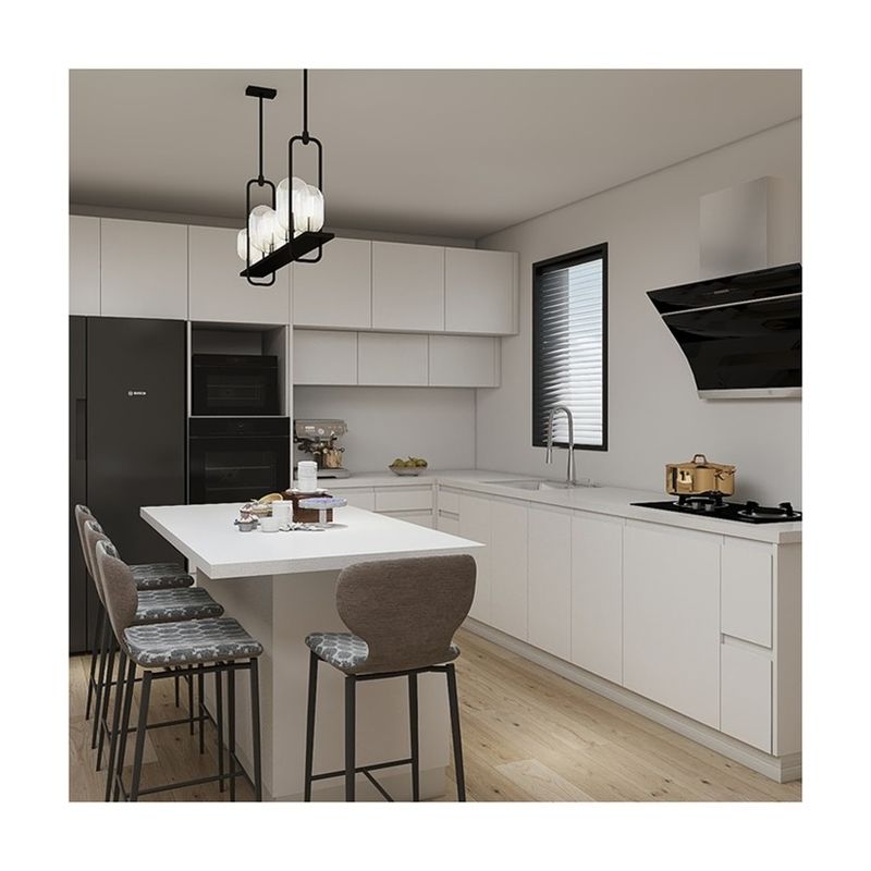 Porta finita in rivestimento di rivestimento moderno completo cucina set con lavandino da Turchia Top