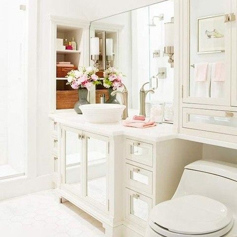 Disegni personalizzati 42 pollici White Shaker Bagno Vanità LED Specchio e Gabinetto Combinato
