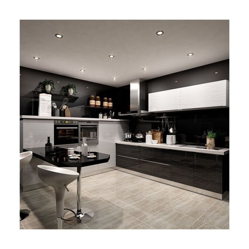 Apparecchi da cucina finiti in rivestimento di finiture per la parte superiore e per la carcassa in cartone di melamina di YALIG
