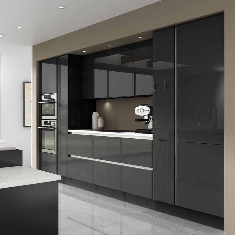 Apparecchi da cucina finiti in rivestimento di finiture per la parte superiore e per la carcassa in cartone di melamina di YALIG