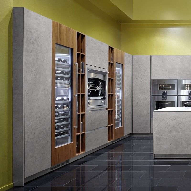Apparecchi da cucina finiti in rivestimento di finiture per la parte superiore e per la carcassa in cartone di melamina di YALIG