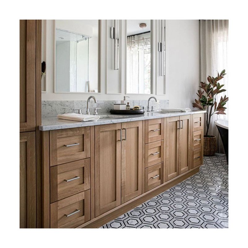 30-48 pollici MDF Armadio Standing Vanity Vanity Bagno cinese con lavandino e specchio