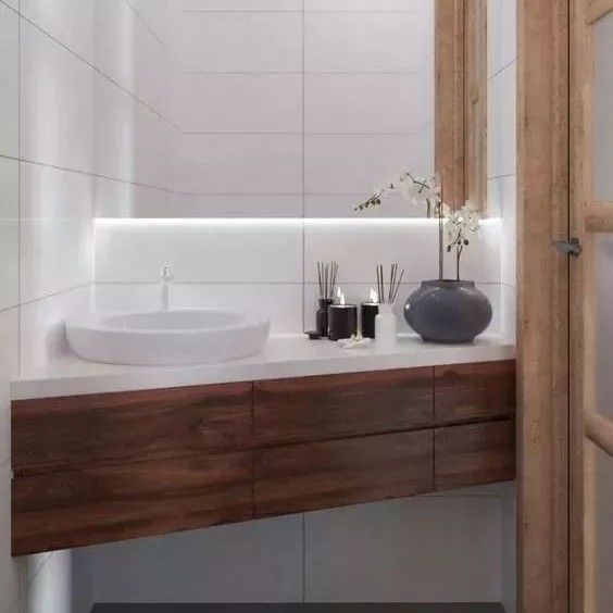 Include vasca sì triangolare angolo bagno Vanity Set con specchio e rubinetto