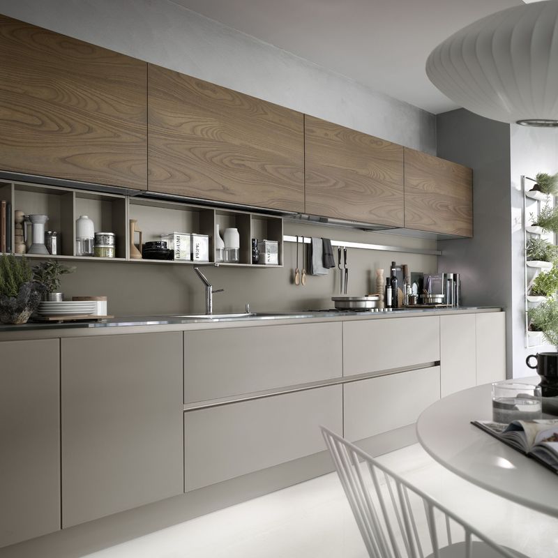 YALIG Rack di spezie in legno indipendente per armadietto di cucina europeo leggero a pianta aperta